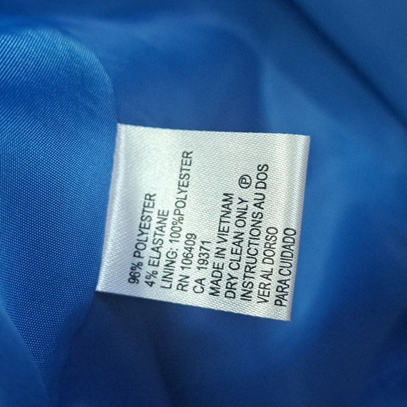 NWT Chelsea Rose Lagoon Blue Vibrant Chic Tailored Structured Blazer Jacket - Picture 8 of 12